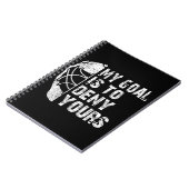 私のおもしろいゴールはあなたのホッケーのゴアリーアイスを否定する ノートブック (左側)