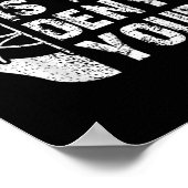 私のおもしろいゴールはあなたのホッケーのゴアリーアイスを否定する ポスター (角)