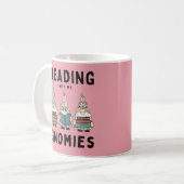私のおもしろいノミ読ーで恋人の本 コーヒーマグカップ (正面左)