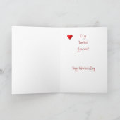 私のおもしろいバレンタインデーかわいいアヒル シーズンカード (内部)