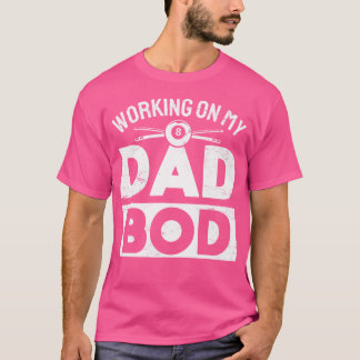私のおもしろいパパBodビリヤードで働くプール Tシャツ