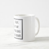 私のおもしろいピックボールの対戦相手の涙 コーヒーマグカップ (正面右)