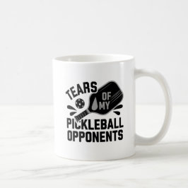 私のおもしろいピックボール対戦相手の涙タイポグラフィ コーヒーマグカップ