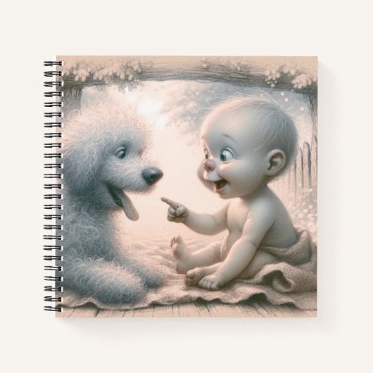 私のおもしろいベビーが言った事 ノートブック (正面)