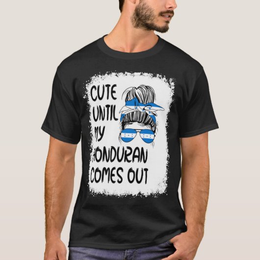 私のおもしろいホンジュラスが出るま来でかわいい Tシャツ (正面)