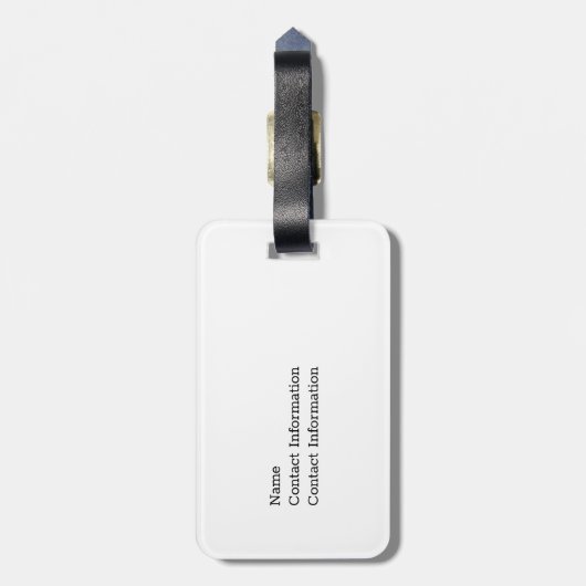 私のおもしろい人生はもっとカウベルが必要だ ラゲッジタグ (裏面縦)