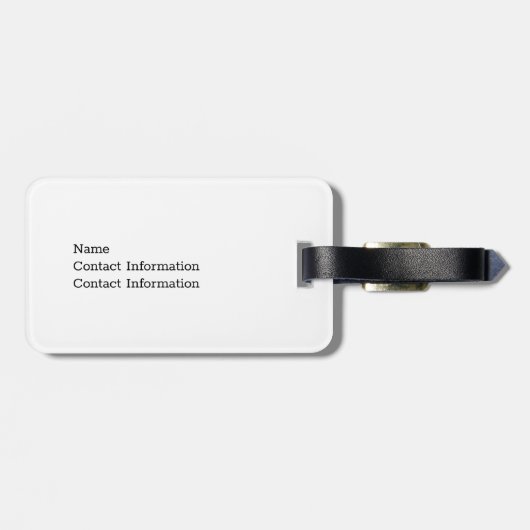 私のおもしろい人生はもっとカウベルが必要だ ラゲッジタグ (裏面横)