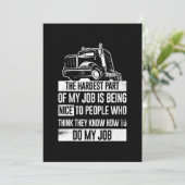 私のおもしろい仕事で一番難しいトラック運転手 招待状 (スタンド正面)