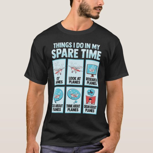 私のおもしろい余暇パイロット愛好家のTee Tシャツ (正面)