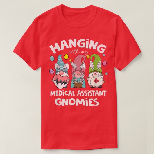 私のおもしろい医ぶら下がった助手Gnomies Eaと Tシャツ (デザイン正面)