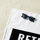 私のおもしろい問題ではない退職した引退ギャグユーモア ビーチタオル (インサイチュ)