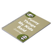 私のおもしろい子供たちが言った事 ノートブック (左側)