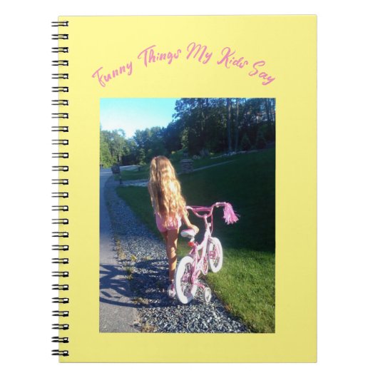 私のおもしろい子供の言うこと ノートブック (正面)