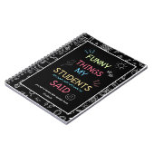 私のおもしろい学生がジャーナルに言った事 ノートブック (左側)