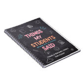 私のおもしろい学生がジャーナルに言った事 ノートブック (右側)