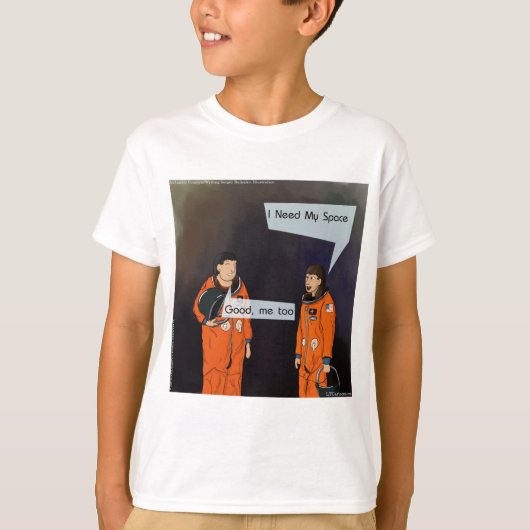 私のおもしろい宇宙 Tシャツ (正面)