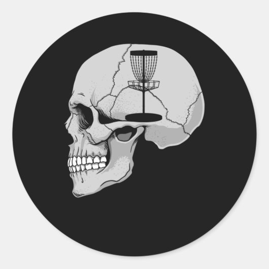 私のおもしろい心の中のディスクゴルフ ラウンドシール (正面)