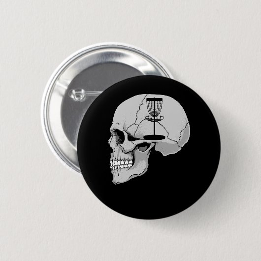 私のおもしろい心の中のディスクゴルフ 缶バッジ (正面&裏面)