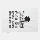 私のおもしろい料理はとても素晴らしいキッチンタオルだ キッチンタオル (横)