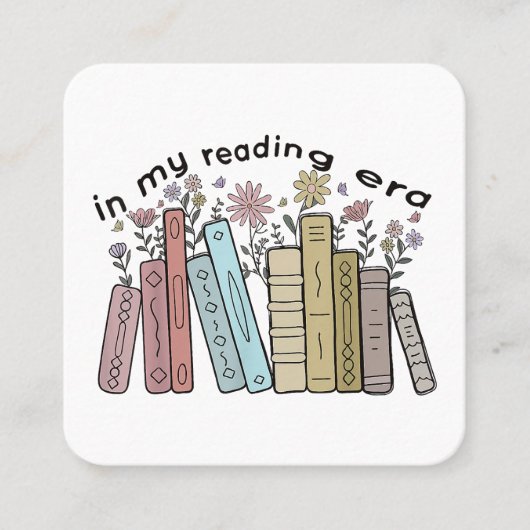 私のおもしろい時代のブックリーダー読引用文Groovy L スクエア名刺 (正面)