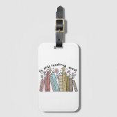 私のおもしろい時代のブックリーダー読引用文Groovy L ラゲッジタグ (正面縦)