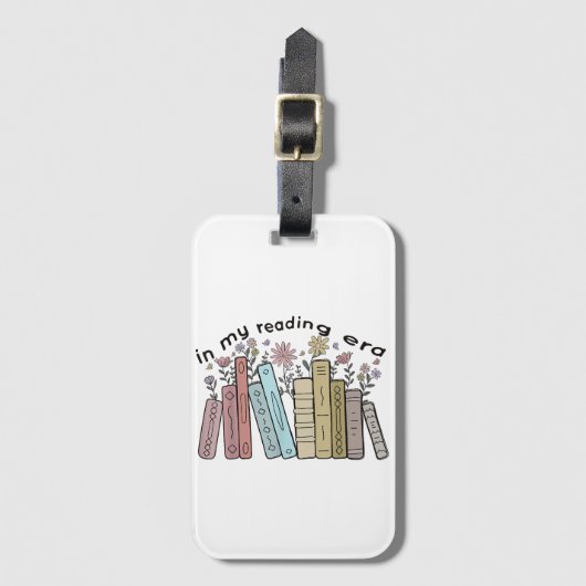 私のおもしろい時代のブックリーダー読引用文Groovy L ラゲッジタグ (正面縦)