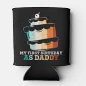 私のおもしろい最初の誕生日はパパ 缶クーラー (裏面)