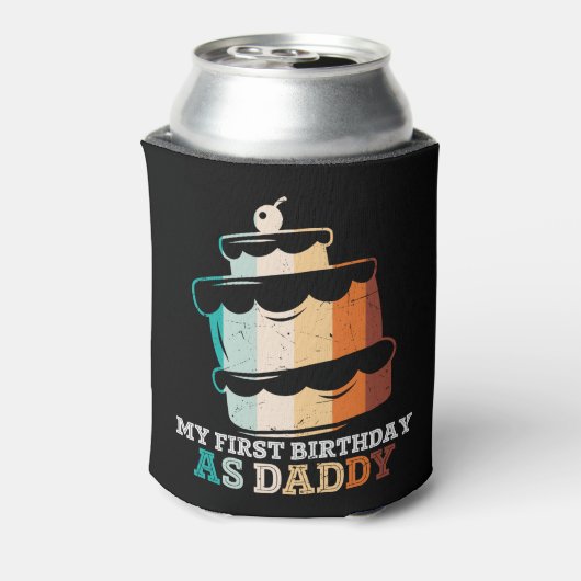 私のおもしろい最初の誕生日はパパ 缶クーラー (缶裏面)