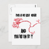 私のおもしろい最後の神経 ポストカード (正面/裏面)