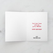 私のおもしろい火を照らす完璧なマッチ誕生日 サンキューカード (内部)