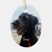 私のおもしろい犬は頭が切れる君の名誉学生より上だ セラミックオーナメント (裏面)