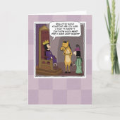 私のおもしろい王国は馬の誕生日 カード (正面)