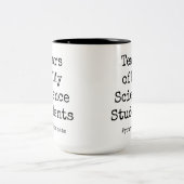 私のおもしろい生徒たちの涙 |サイエンス先生 ツートーンマグカップ (中央)