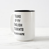 私のおもしろい生徒たちの涙 |英語先生 ツートーンマグカップ (正面左)