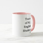 私のおもしろい生徒たちの涙 |英語先生 マグカップ (正面右)