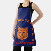 私のおもしろい秋田のバレンタイン エプロン (インサイチュ)