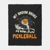 私のおもしろい箒が壊れたので、私はピックル遊ボール フリースブランケット (正面)
