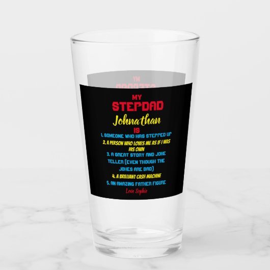 私のおもしろい義理の引用文 タンブラーグラス (正面)