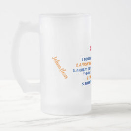 私のおもしろい義理の引用文 フロストグラスビールジョッキ