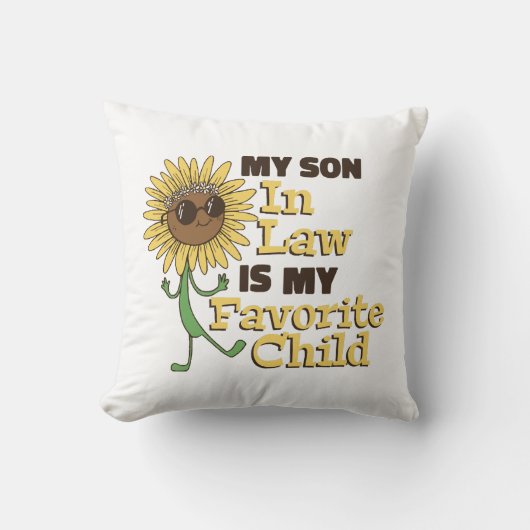 私のおもしろい義理の息子は私の子お気に入りの家族Ma クッション (正面)