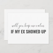 私のおもしろい花嫁のかシンプル インビテーションポストカード (正面/裏面)