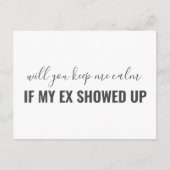 私のおもしろい花嫁のかシンプル インビテーションポストカード (正面)