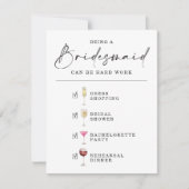 私のおもしろい花嫁のプロポーザルのカードになってくれないか 招待状 (正面)