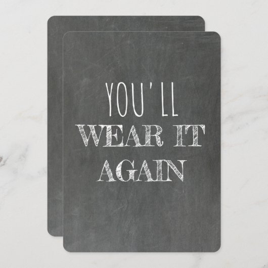 私のおもしろい花嫁のメイドは? 招待状 (正面/裏面)