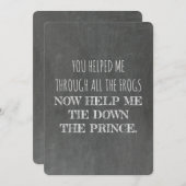 私のおもしろい花嫁のメイドは？ 招待状 (正面/裏面)