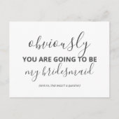 私のおもしろい花嫁の招待状かモダン インビテーションポストカード (正面)