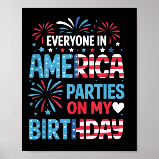 私のおもしろい誕生日でアメリカのパーティー4 ポスター (正面)