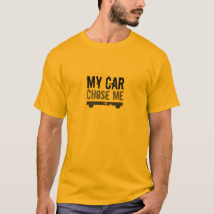 私のおもしろい車は私のグレープリントを選んだ Tシャツ