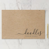 私のおもしろい麺クラフトブラウンからドードル ペーパーパッド (インサイチュ)