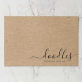 私のおもしろい麺クラフトブラウンからドードル ペーパーパッド (正面)